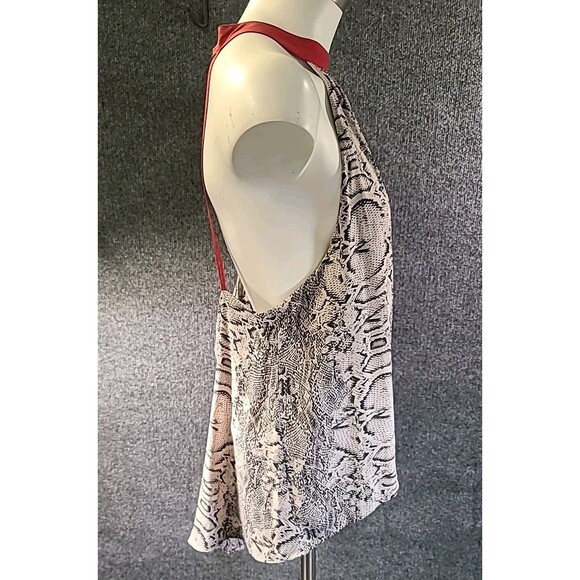 NWT Free People Medium Through The Night Snakeskin Printed Tank  High Neck - Picture 7 of 10